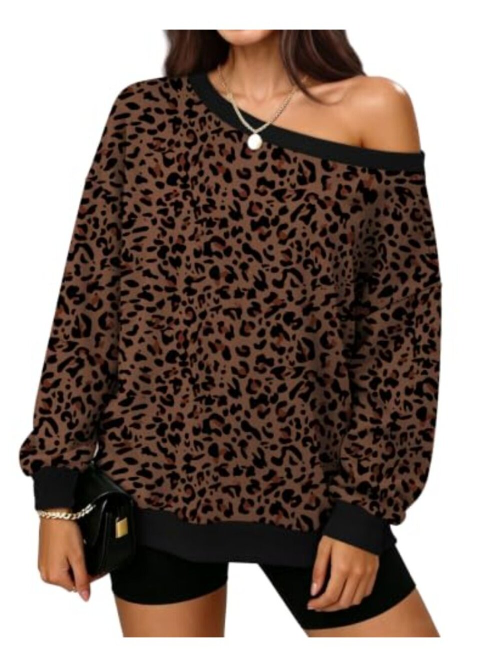 Off The Shoulder Sweatshirt Women Long Sleeve Pullover Casual Fall Winter